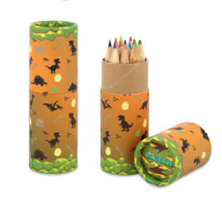 12x Pensil Warna dalam Tabung: Model: Dinosaurus - dalam Display (20 pcs.)