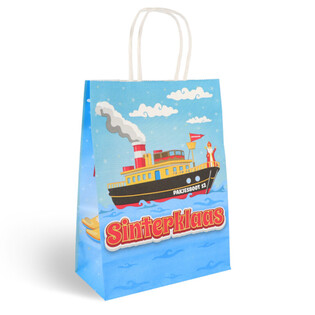 Kantong Kado Kertas Sinterklaas / Santo Nikolas - 16x8x22 cm (12 pcs)
