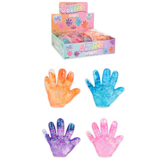 Mainan Remas Squeeze Hand - Aneka Warna - Kotak Display (12 Pcs)