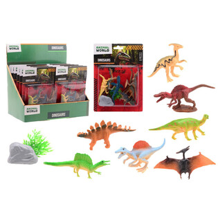 ANIMAL WORLD - Set Mainan Dinosaurus 8 Pcs - Dalam Display (12 Pcs)