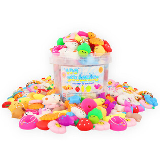 Mainan Squishy Campur dalam Ember (100 pcs)