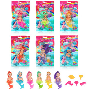 Boneka Putri Duyung dalam Kantong Kado - Mix Warna (24 pcs)