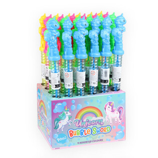 Mainan Gelembung Sabun Tongkat Besar 35 cm - Unicorn dalam Display (24 pcs)
