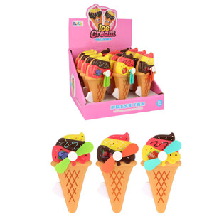 Kipas Angin Tangan Manual Bentuk Es Krim - Dalam Display (12 pcs)