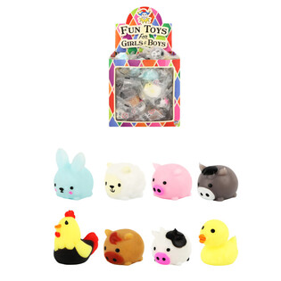 SQUISHY MINI - HEWAN TERNAK - DALAM KOTAK DISPLAY (96 pcs)