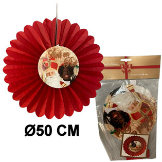 KIPAS DEKORASI SINTERKLAAS &Oslash;50 CM - LIPAT (6 pcs)