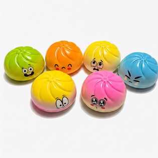 RAGE - Mainan Squishy Dumpling BESAR (Ukuran 9 x 9 x 4 Cm) - Viral 2026 Fidget Toy - DENGAN KARTU HEADER (24 Pcs)