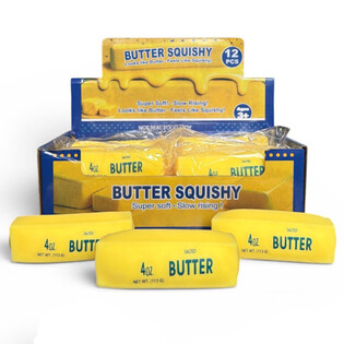 RAGE - SQUISHY BUTTER / MENTEGA - Isi Busa - SLOW RISING - Ukuran 11x4x4 Cm - DALAM DISPLAY (12 Pcs)