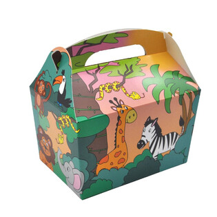 BOX MENU MODEL: HEWAN JUNGLE - Ukuran 18.5x12x19 CM - FOODBOX - KIDSBOX (24 pcs)