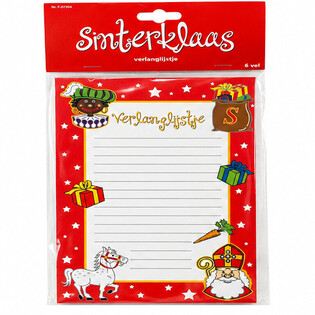 DAFTAR KEINGINAN SINTERKLAAS - 6 LEMBAR PER KEMASAN (1 Pcs)