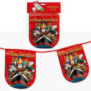 Bendera Karnaval Sinterklaas - Panjang: 10 Meter (Isi 6 Pcs)