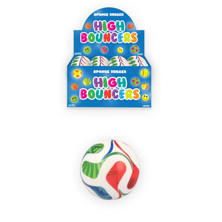 BOLA BEKEL SEPAK BOLA HIGH BOUNCE - DALAM DISPLAY (24 pcs)