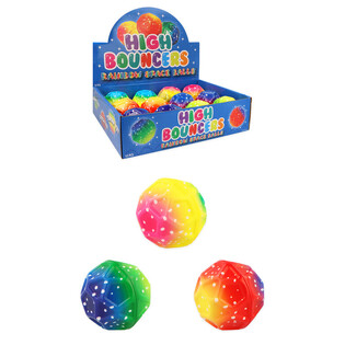 BOLA PANTUL HIGH BOUNCE RAINBOW SPACE - DISPLAY (12 pcs)