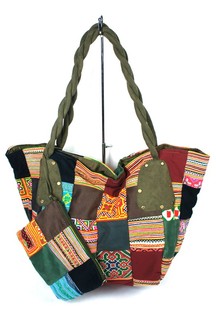 Tas Patchwork B-FAIR Besar Hijau (1 pcs)