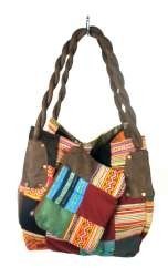 TAS PATCHWORK BESAR COKLAT B-FAIR (1 pcs)