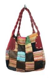 Tas Patchwork B-Fair Besar Merah (1 pcs)