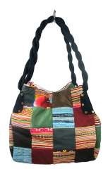 Tas Patchwork B-Fair Kecil Hitam - Kerajinan Tangan (1 pcs)