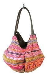 No.Art: 97734D - B-FAIR Tas Bahu Pouche - Cokelat/Pelangi/Merah Muda (1 pcs)