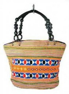 Art.nr: 97735 - Tas Manik-manik B-FAIR dengan Manik Hitam (1 pcs)