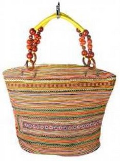 Tas B-Fair Beads Kuning/Cokelat - Buatan Tangan