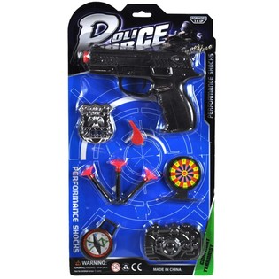 Set Polisi Mainan dengan Kartu (4 pcs)