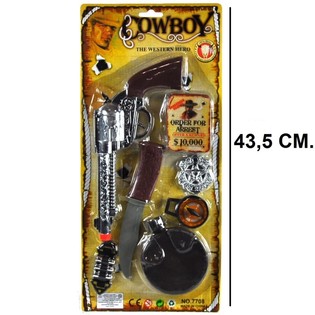 SET MAINAN COWBOY DENGAN KARTU - MODEL 4 (6 pcs)