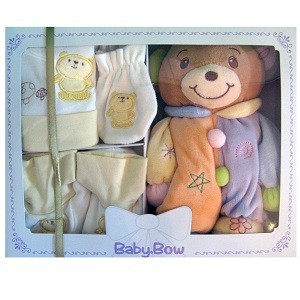 Paket Kado Bayi Baby Bow - Beruang (4-Piece Set)