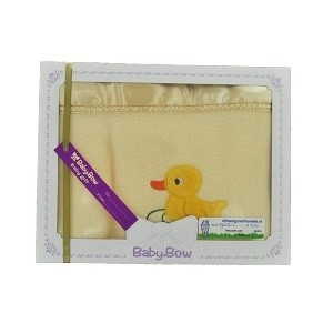 Selimut Fleece Bayi Baby Bow - Kuning