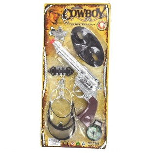 Mainan Set Koboi dengan Kartu Gantungan - Model 7 (6 Pcs)