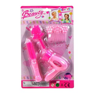 Mainan Kumpulan Salon Rambut Anak Perempuan di Kartu (6 Pcs)