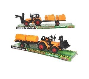Mainan Traktor dengan Trailer dalam Kemasan Blister (2 pcs)