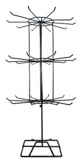 Rak Display Logam Hitam (3 Tingkat) - 1 pc
