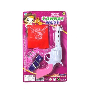 Set Cowgirl Anak Perempuan dengan Cahaya & Suara (6 pcs)
