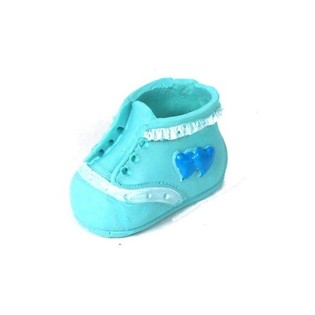Topper Kue Kelahiran - Sepatu Bayi Biru (2 pcs)